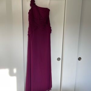 Elegant Purple One-Shoulder Dress New with Tags Sz 6